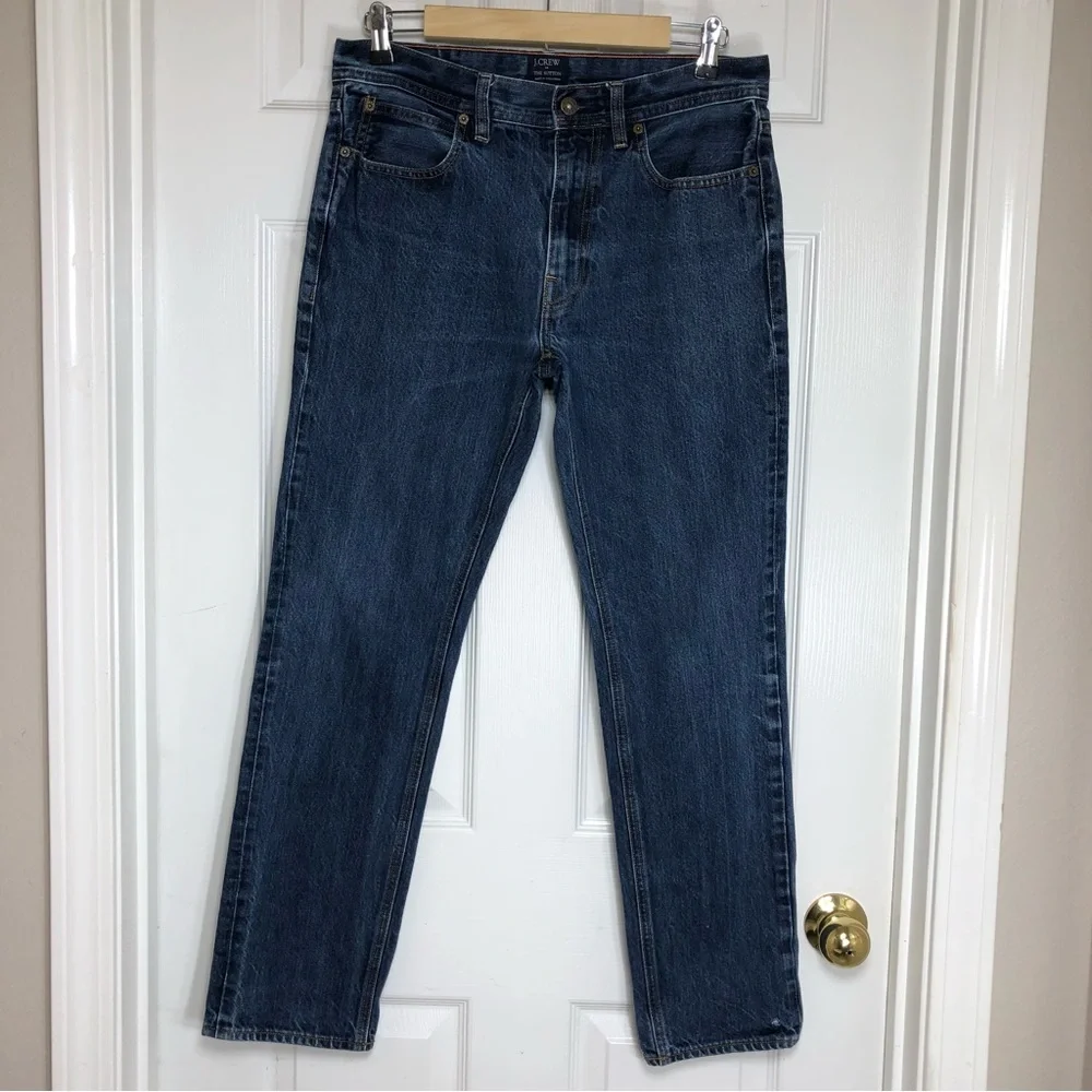J.CREW The Sutton Cotton Medium Wash Straight Leg Men’s Jeans W30 L30